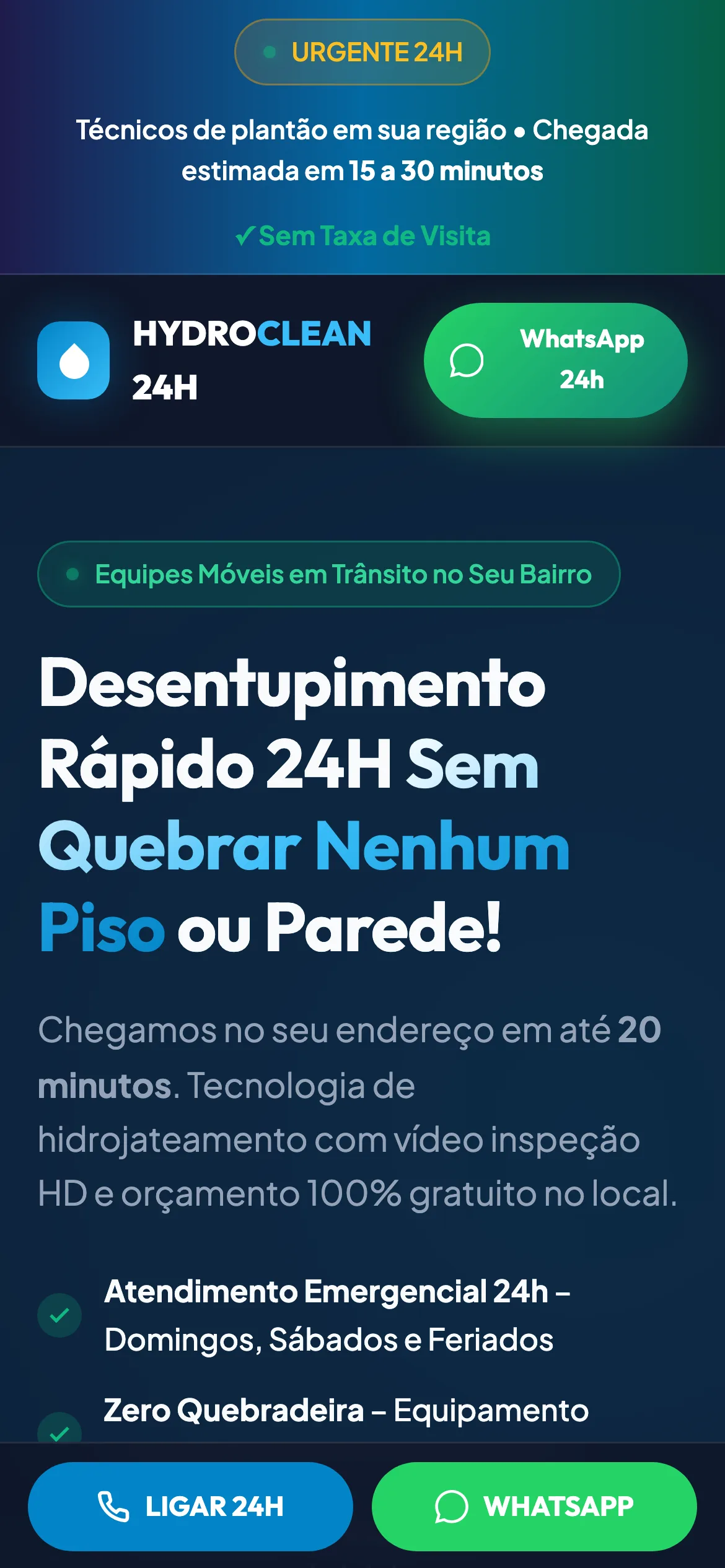 O mesmo modelo visto no celular